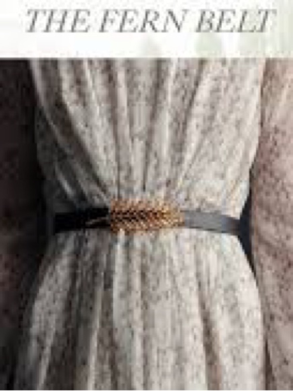 Adam Lippes Fern Belt, Sz. M - Finished in 24 K Gold
